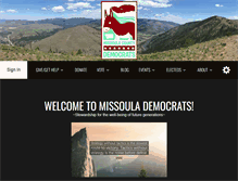 Tablet Screenshot of missoulademocrats.org